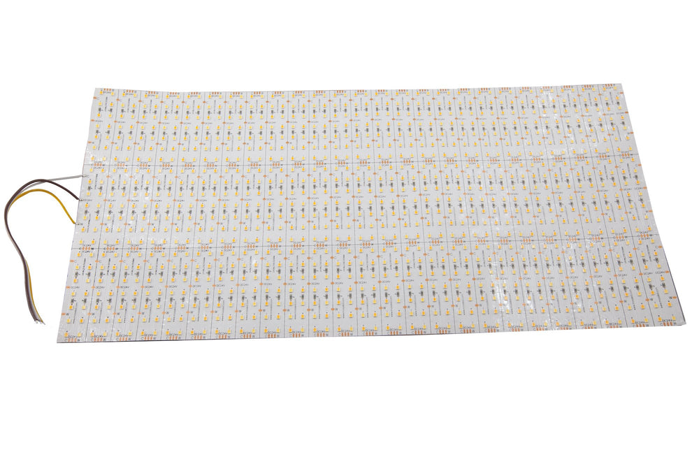 Moss LED ML21 Panel FlexLED 24V bi-colour CCT 500x240mm flexible LED panel flat lay with bare wire leads white background