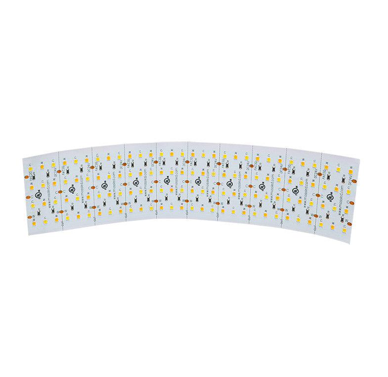 Moss LED ML4 Panel FlexLED 24V bi-colour curved arc demonstrating flexibility white background