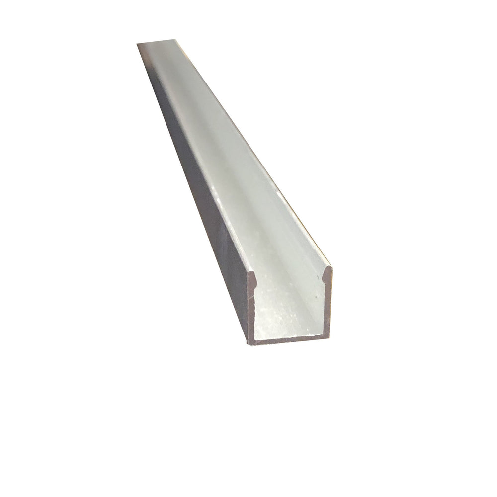 Moss LED neon FlexLED V2 aluminum mounting channel track vertical bend 2 meter silver U-channel for neon LED strip installation