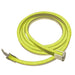 MossLED Neon FlexLED yellow RGB 24V flexible silicone neon LED strip coiled with power connectors on white background