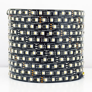 Moss LED Pixel FlexLED 24V RGBW – 72 LEDs per metre, Mid Frequency Group Chip Control Strip, UCS8904 Protocol, 5m Coil, ArtNet & sACN Compatible for Film, Television & Live Entertainment Pixel Lighting