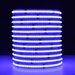 Moss LED SoftFLEX LED 784 RGBW 24V COB chip-on-board LED strip coiled reel illuminated with purple-blue light on dark background