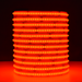 Moss LED SoftFLEX LED 784 RGBW 24V COB chip-on-board LED strip coiled reel illuminated with red light on dark background