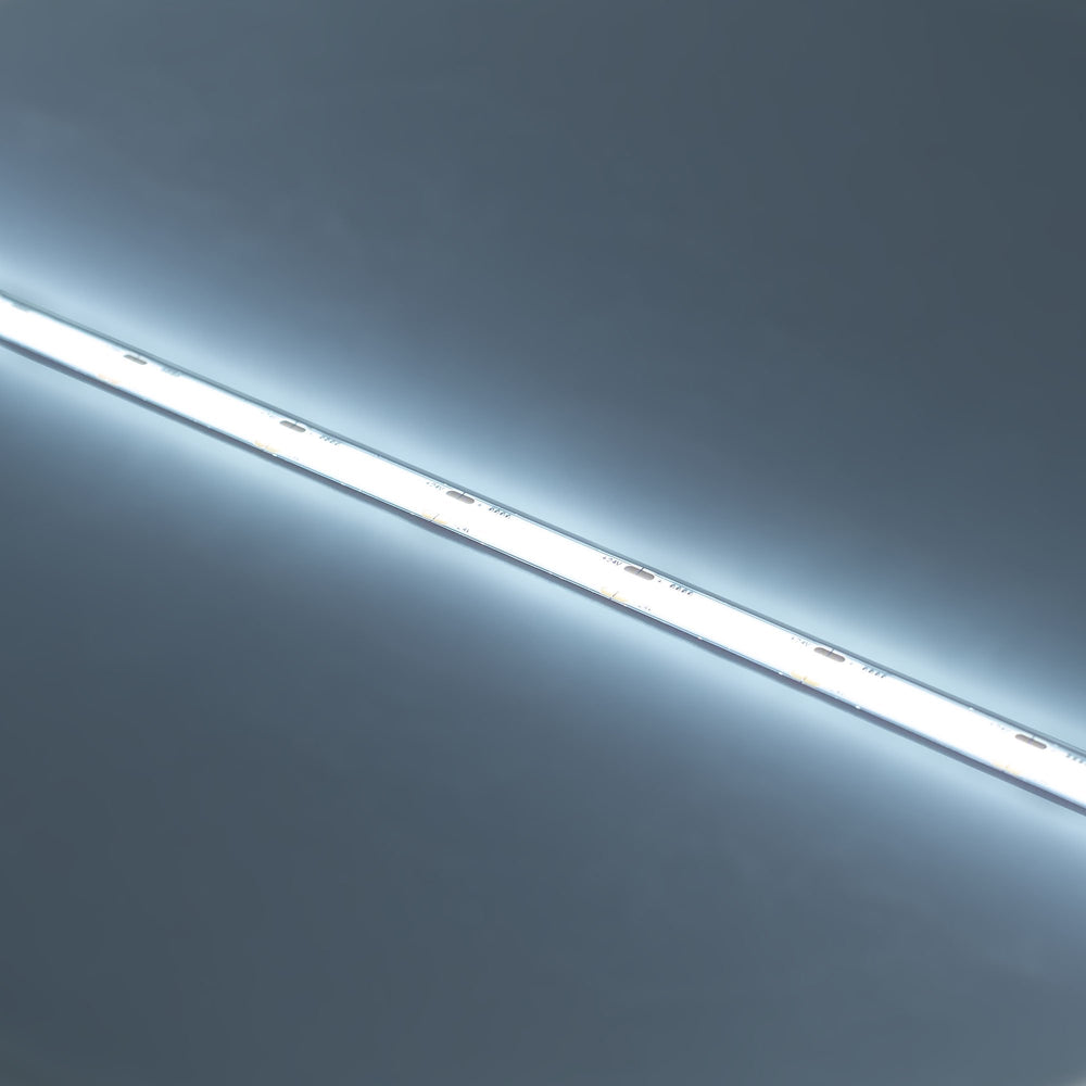 Moss LED SoftFLEX LED 546 6500K 24V COB lit strip diagonal dark background cool daylight white glow