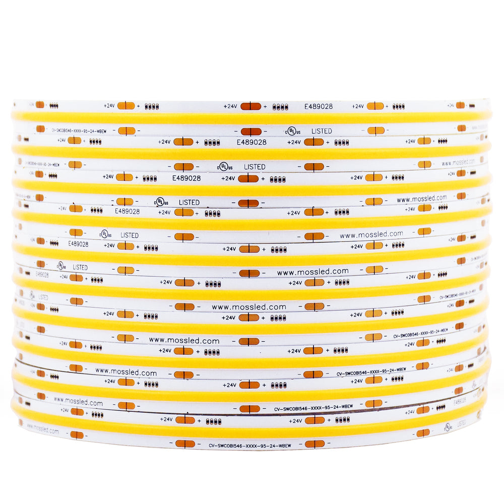 Moss LED SoftFLEX LED 546 White 24V COB coiled reel white background