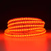 Moss LED SoftFLEX LED 700 RGB+WW+CW 24V CRI90 COB illuminated coiled reel red orange color dark background