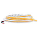 Moss LED SoftFLEX Slim LED 528 2700K warm white 24V loosely coiled LED tape showing bare wire leads on white background