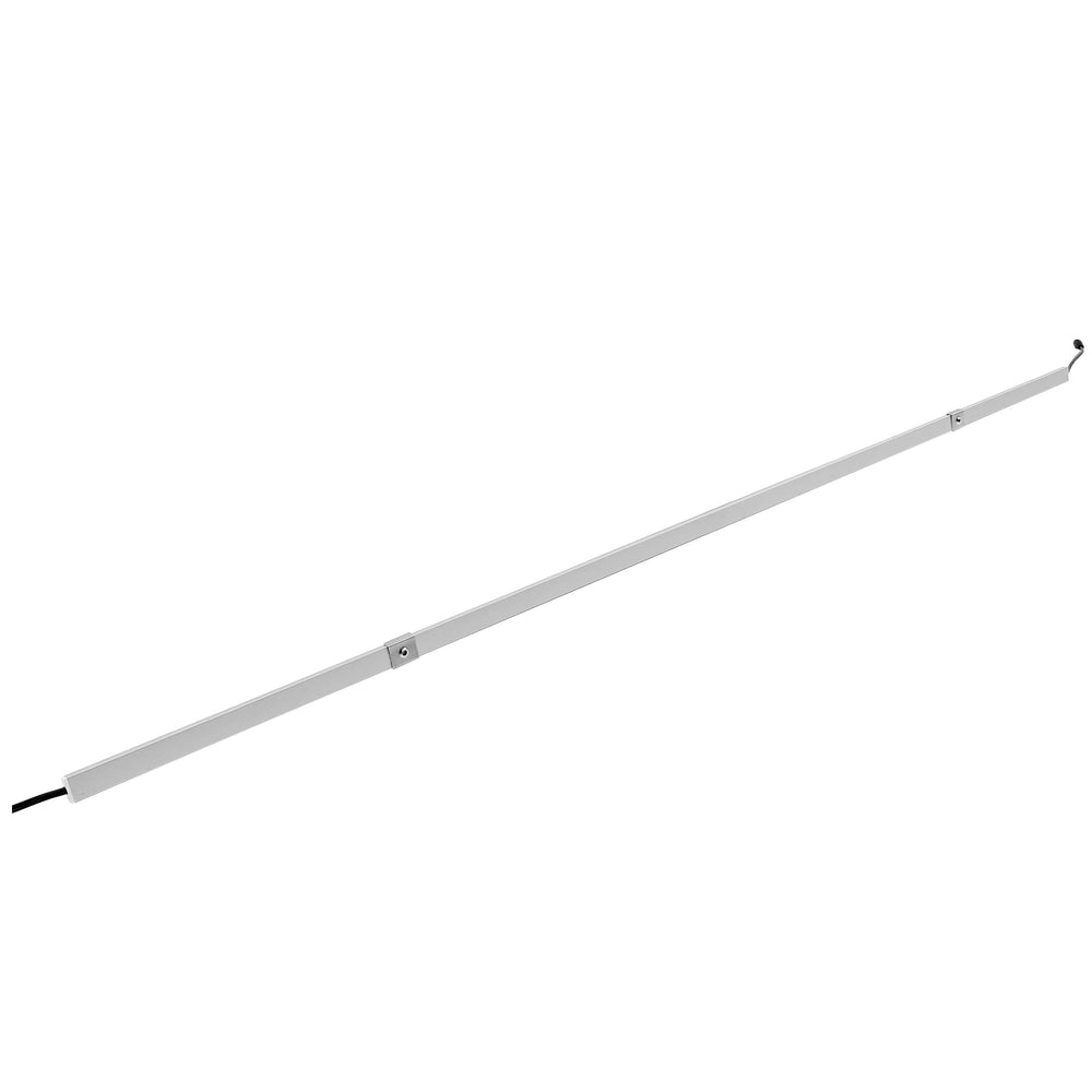 Moss LED UV-C LED bar back of aluminum channel showing flat mounting surface with mounting clips for surface installation