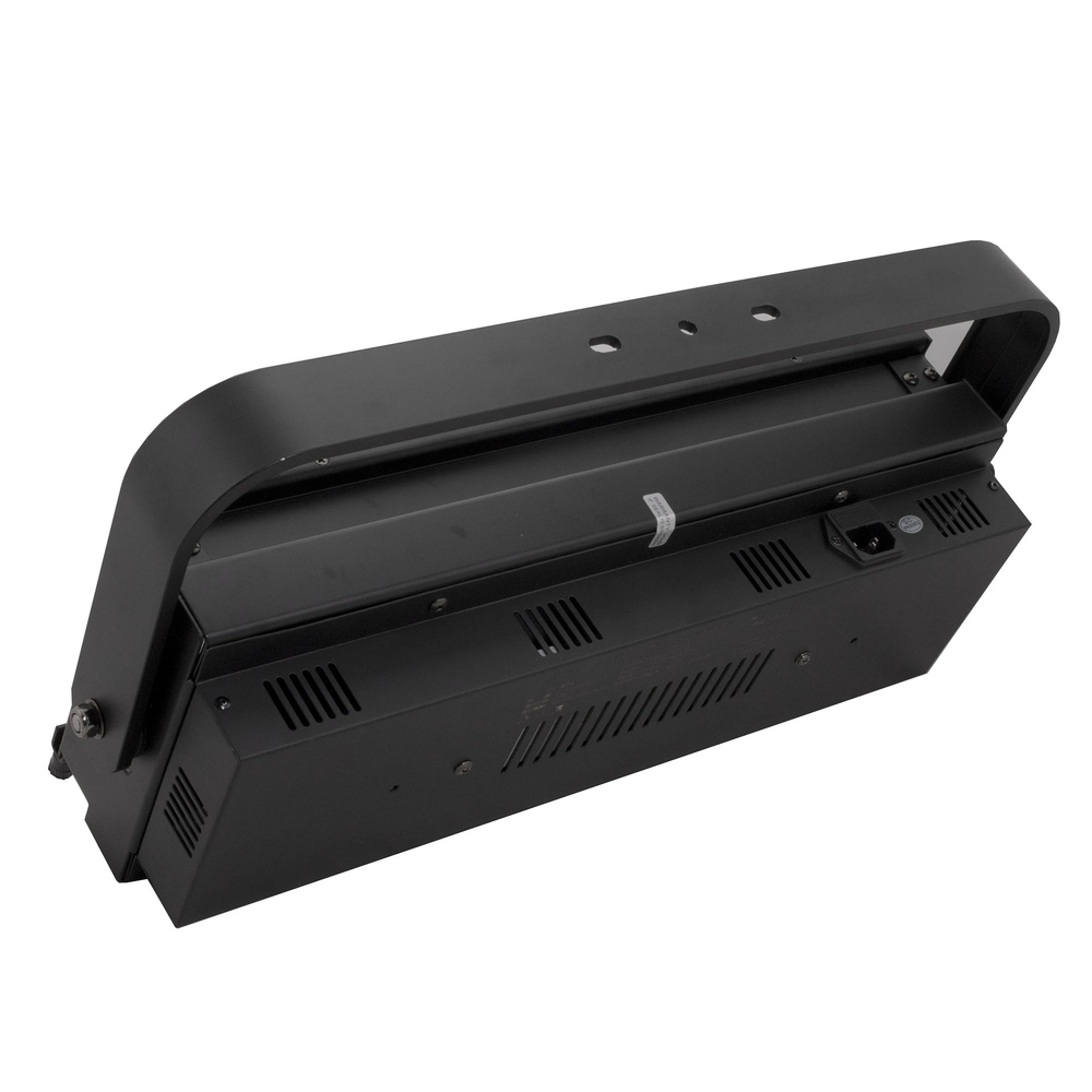 Moss LED UV-C Pivot rear angled view with housing open showing pivot hinge mechanism, UVC tube compartment, and ventilation