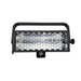 Moss LED UV-C Pivot disinfection fixture front view with honeycomb grid, dual germicidal tubes, carry handle, and motion sensor