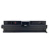 Moss LED UV-C Pivot disinfection fixture power side view showing IEC power inlet, red power switch, and ventilation slots