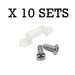 Moss LED waterproof FlexLED silicone mounting clip 10mm with screws sold in 10 sets