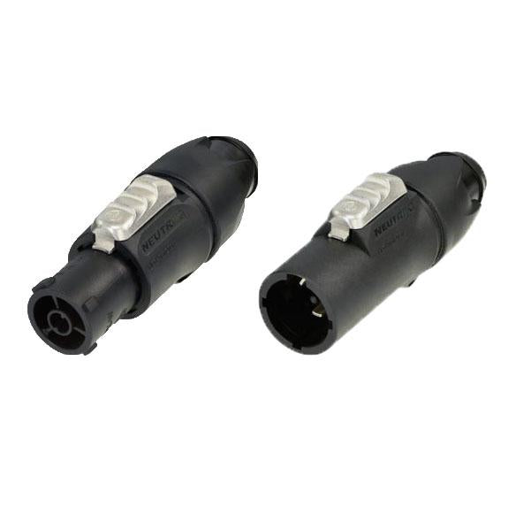 Neutrik TRUE1 TOP powerCON locking power connectors male and female pair for outdoor LED applications