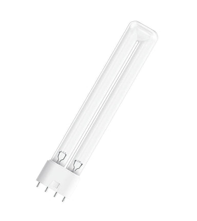 Osram GFT18DL 2G11 18 watt UV-C germicidal replacement bulb with 4-pin base on white background