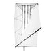 SNAPBAG softbox for Astera 3 tubes AX1 and Titan open on stand showing white diffusion fabric with three LED tubes visible inside front angled view