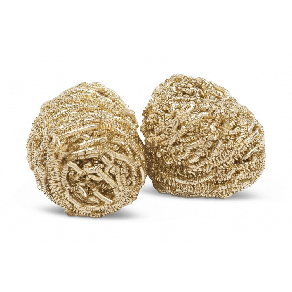 Weller brass wool ball replacement 2-pack for soldering iron tip cleaning, gold-colored brass wire sponge balls