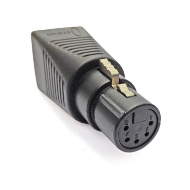 XLR 5-PIN to RJ45 (Ethernet) - Moss LED